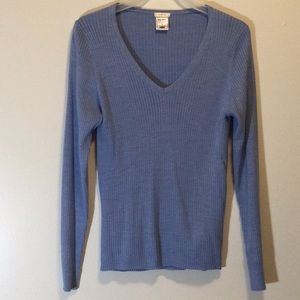 Old Navy Blue V-neck Sweater/Top, size L